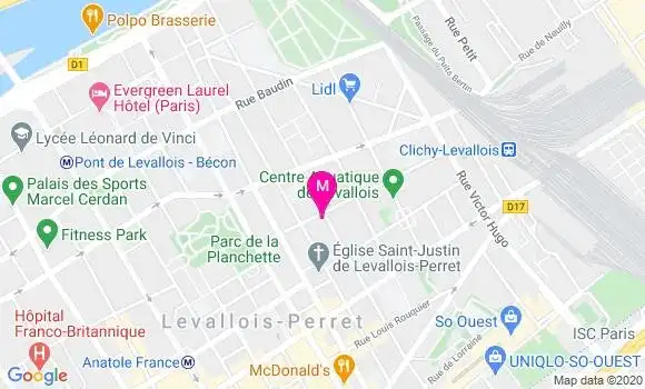 Localisation Dr Marie Christine Rebetez