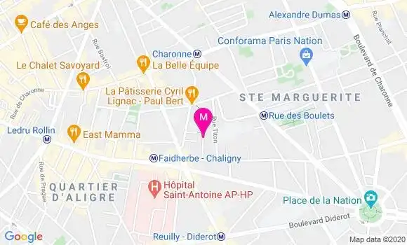 Localisation Dr Monique Chauvel Willemyns