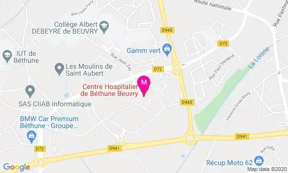 Localisation Dr Emilie Wavelet