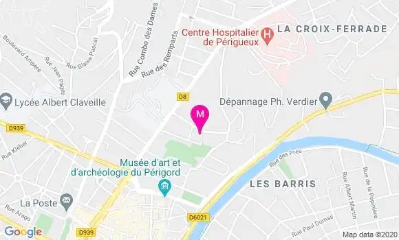 Localisation Dr Caroline Laborie