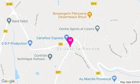 Localisation Dr Bernard Chabanne