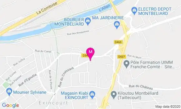 Localisation Dr Catherine Gehin