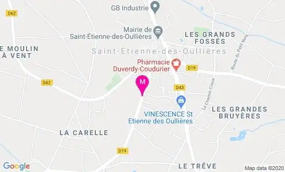 Localisation Dr Corinne Sauvageon