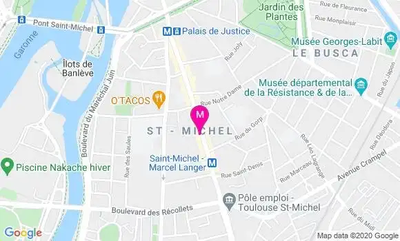 Localisation Dr Brigitte Cabanat