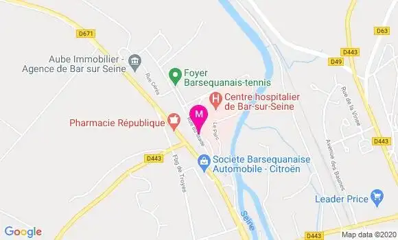 Localisation Dr Michel Lacombe