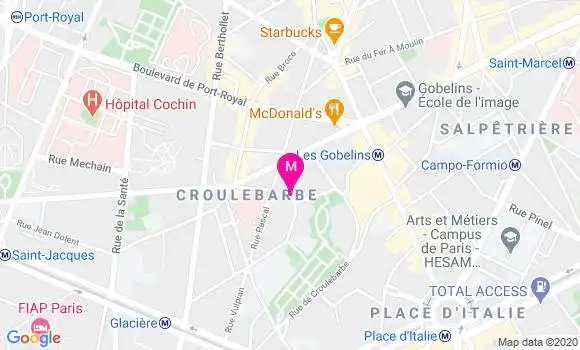 Localisation Dr Isabelle Cartier