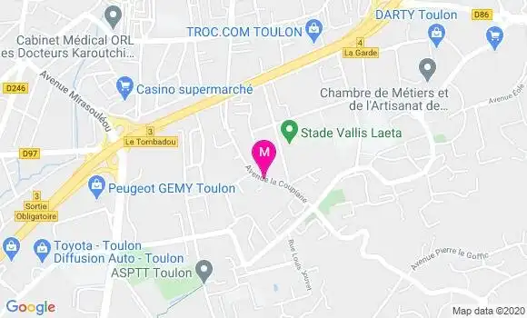 Localisation Dr Hélène Sans Berlioux