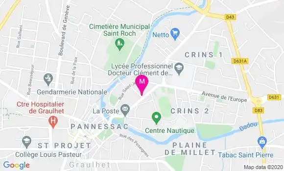Localisation Dr Chantal Demangeot