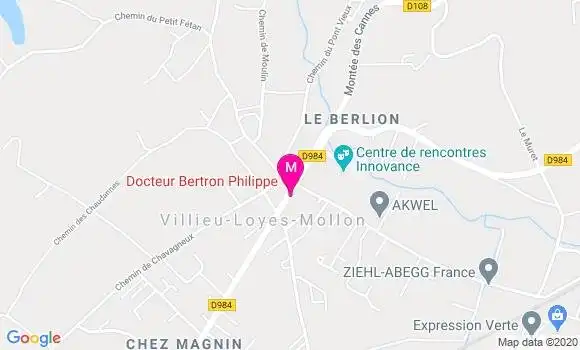 Localisation Dr Philippe Bertron