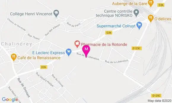 Localisation Dr Yves Gendrot