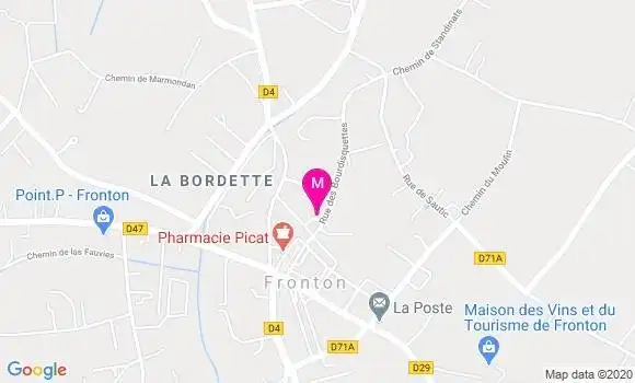 Localisation Dr Valentine Delaunay