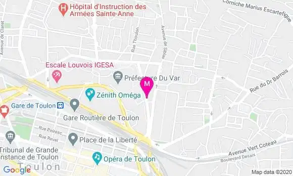 Localisation Dr Monica Rimbot Maccaferri