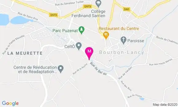 Localisation Dr Denis Hours