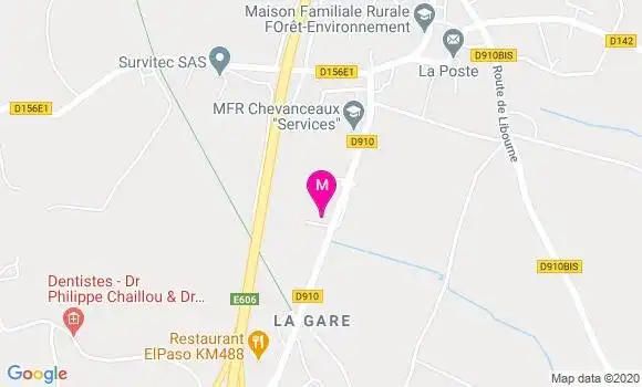 Localisation Dr Patrick Bossuet