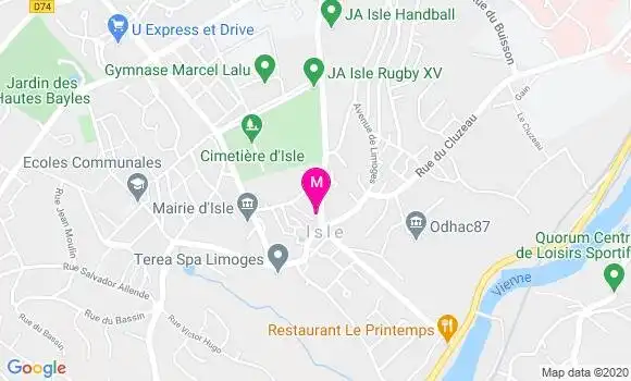 Localisation Dr Vincent Pacaud