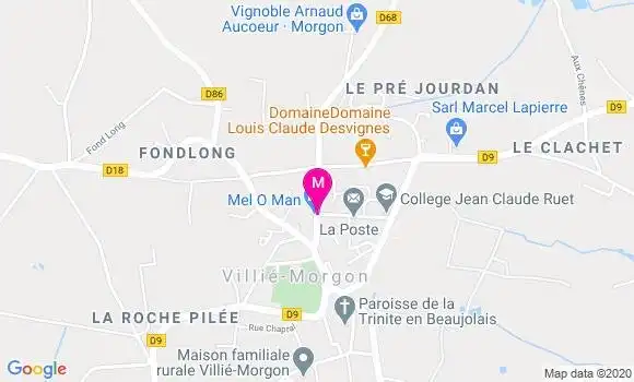 Localisation Dr Jean Denis Charvet