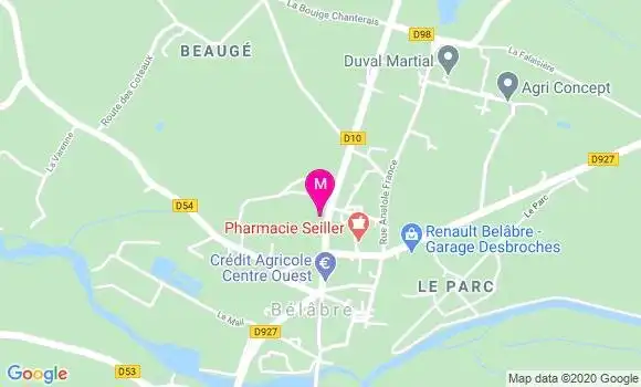 Localisation Dr Philippe Mureau