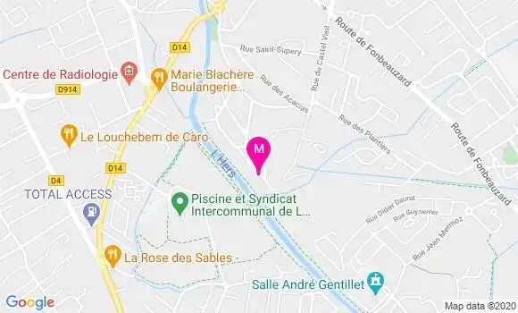 Localisation Dr Brigitte Busquet