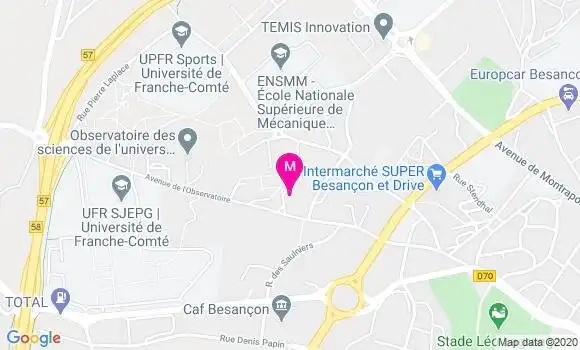 Localisation Dr Isabelle Risold Faivre