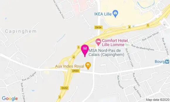 Localisation Dr Nadine Deschodt