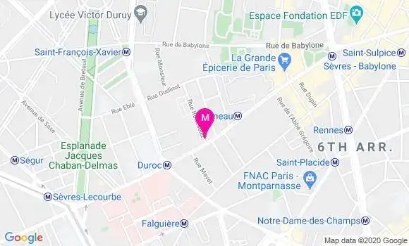 Localisation Dr Catherine Meut