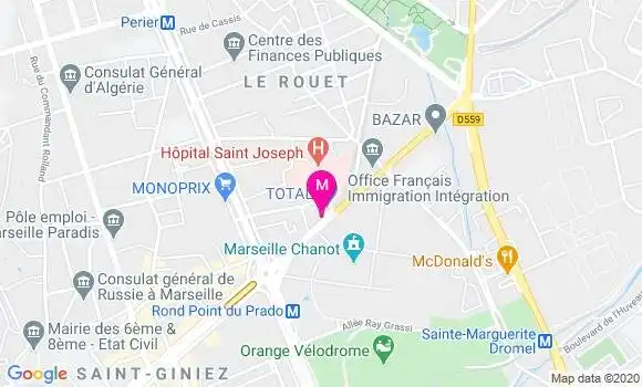 Localisation Dr Jean Fabre