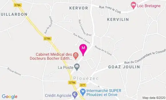 Localisation Dr Edith Bocher