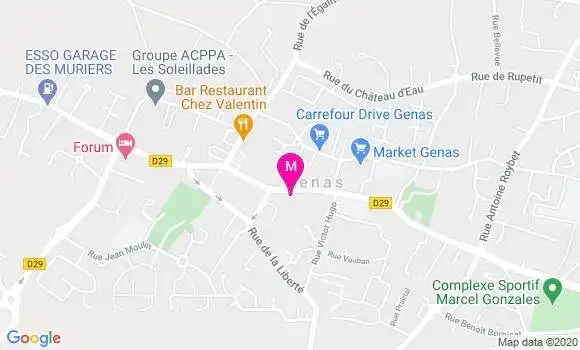 Localisation Dr Laurence Vergues