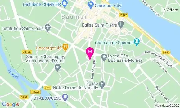 Localisation Dr Martine Cottier Jouet