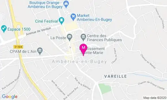 Localisation Dr Anne de Saint Martin