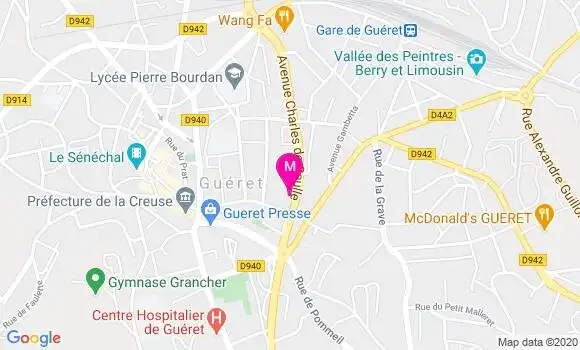 Localisation Dr Valérie Pourchet