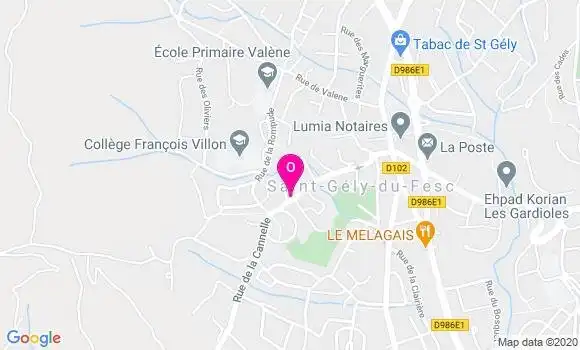 Localisation Isabelle Valjent