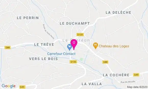 Localisation Laurie Gippon