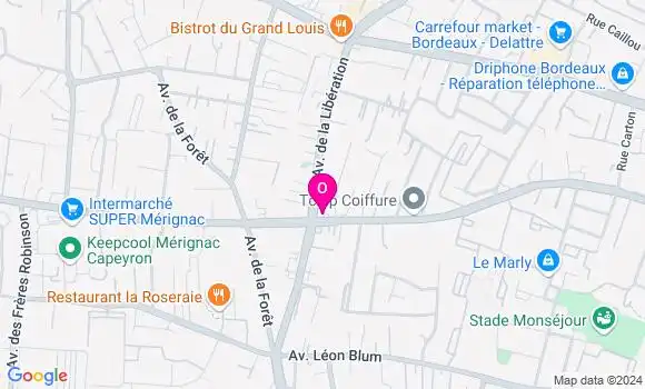 Localisation Mary Merlet Pineaud