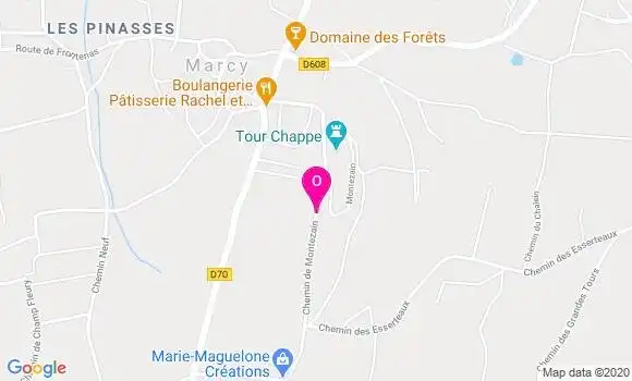 Localisation Mathilde Vieux
