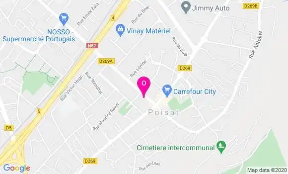 Localisation Fanny Chapelet