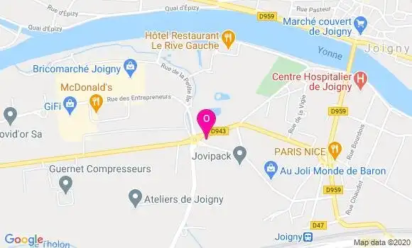 Localisation Fanny Camelin