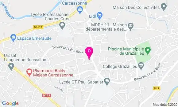 Localisation Carine Rodriguez