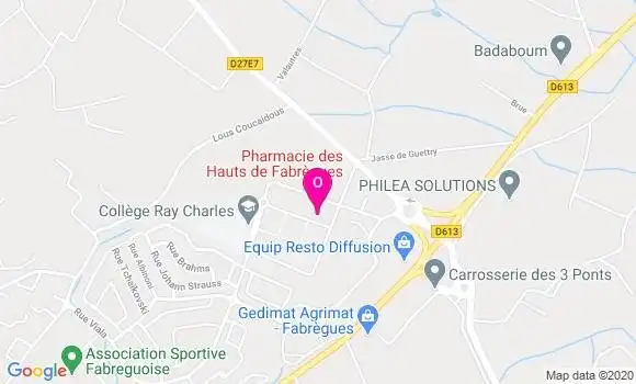 Localisation Marion Servieres Bordes