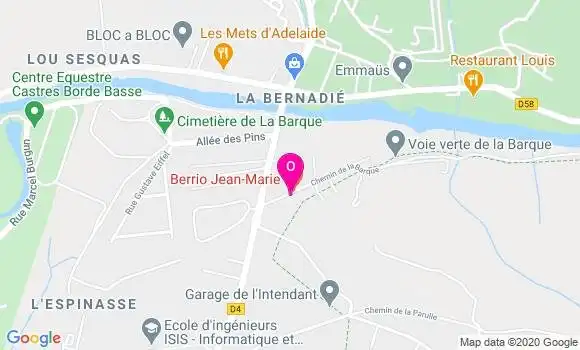 Localisation Laurie Berrio Arberet