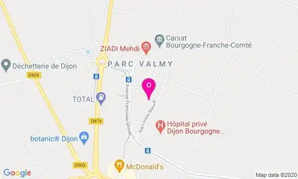 Localisation Elise Fabry