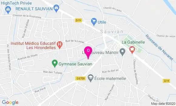 Localisation Emmanuelle Cabe
