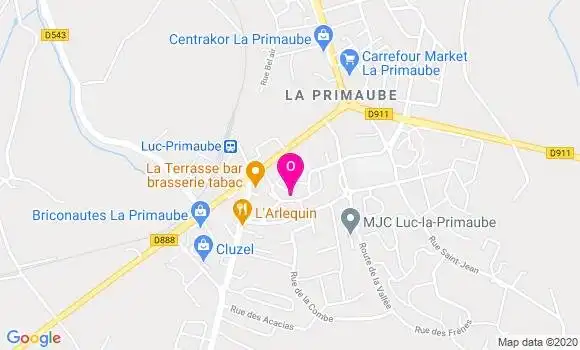 Localisation Romane Pradels