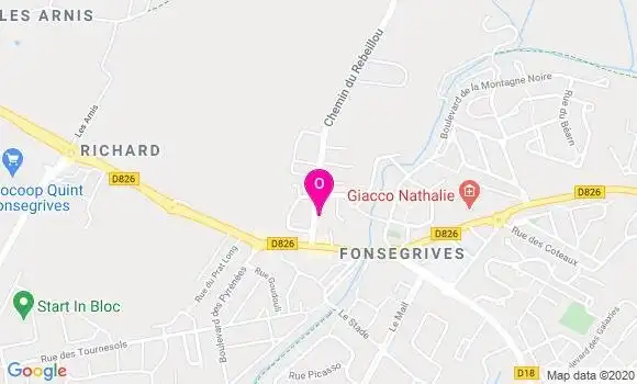 Localisation Catherine Gazagnes