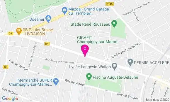 Localisation Claudine Borio