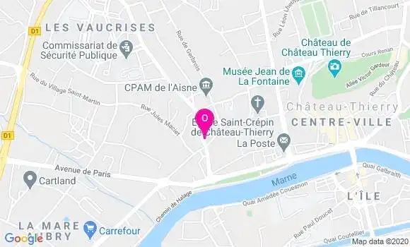 Localisation Juliette Martin