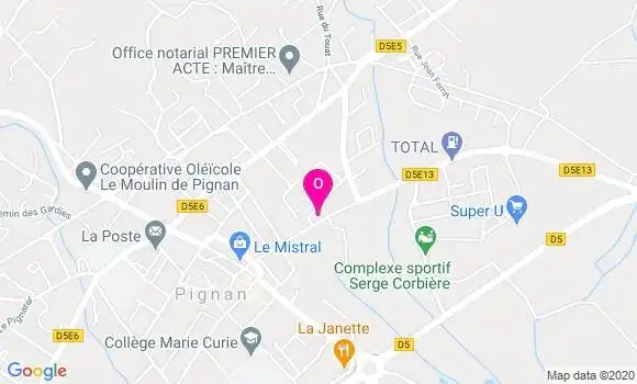 Localisation Corinne Cantin