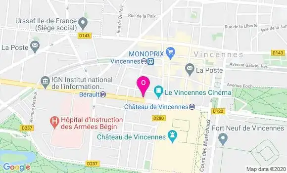 Localisation Juliette Elamine