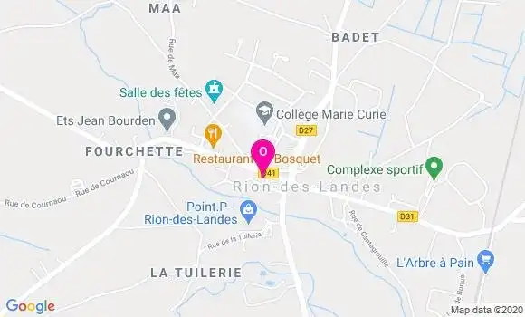 Localisation Elodie Pouymayou