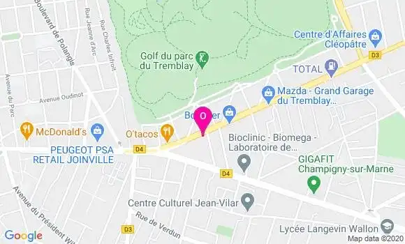 Localisation Caroline Chaval